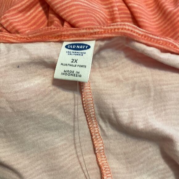 Old Navy Orange/White dress, size 2X - Picture 3 of 3